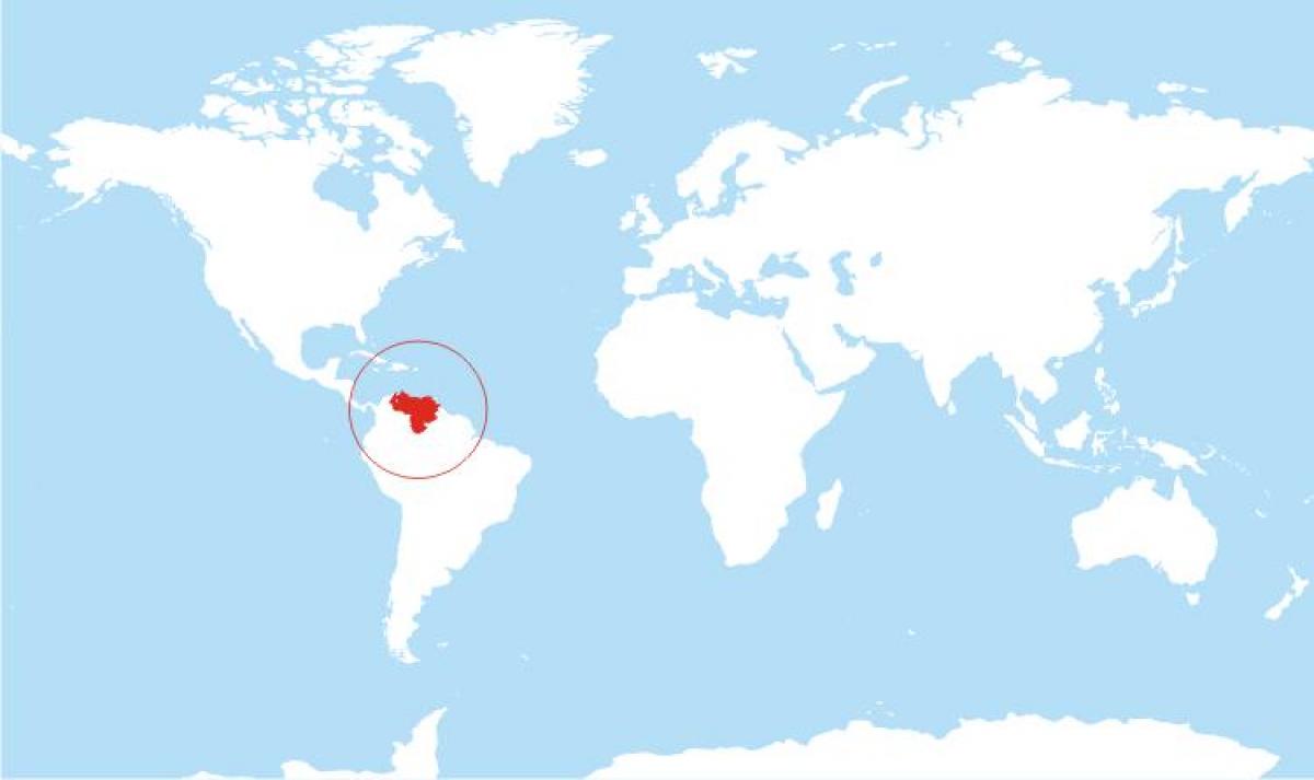 mapa de localización venezuela no mundo