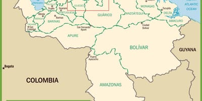 Mapa de venezuela política