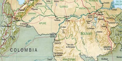 Mapa de venezuela río