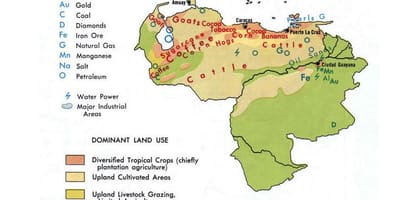 Mapa de venezuela recursos naturais