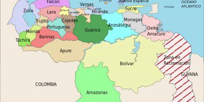 Mapa de venezuela unidos
